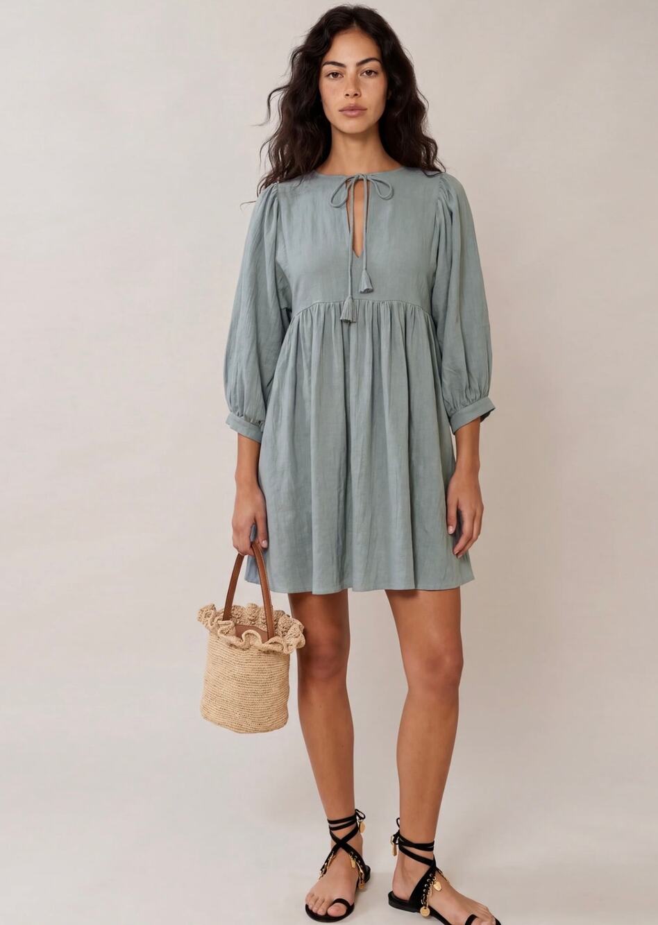 New NWT Caara Kylen dress slate blue $172 few moda sz s